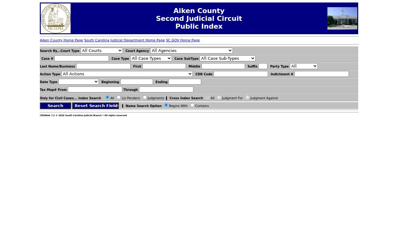 North Augusta residents directory Aiken Trial Court Public Index search